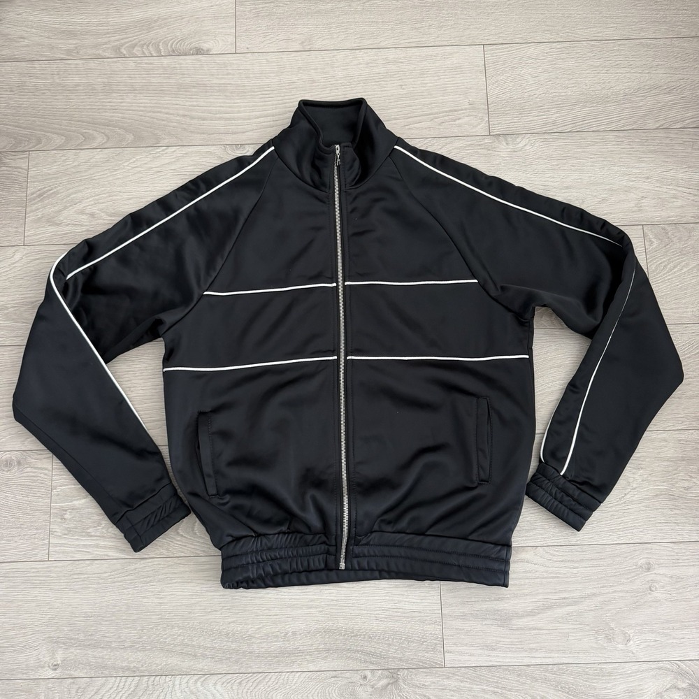 Summit Clothing made in UK Black Track Jacket Fits Like US M